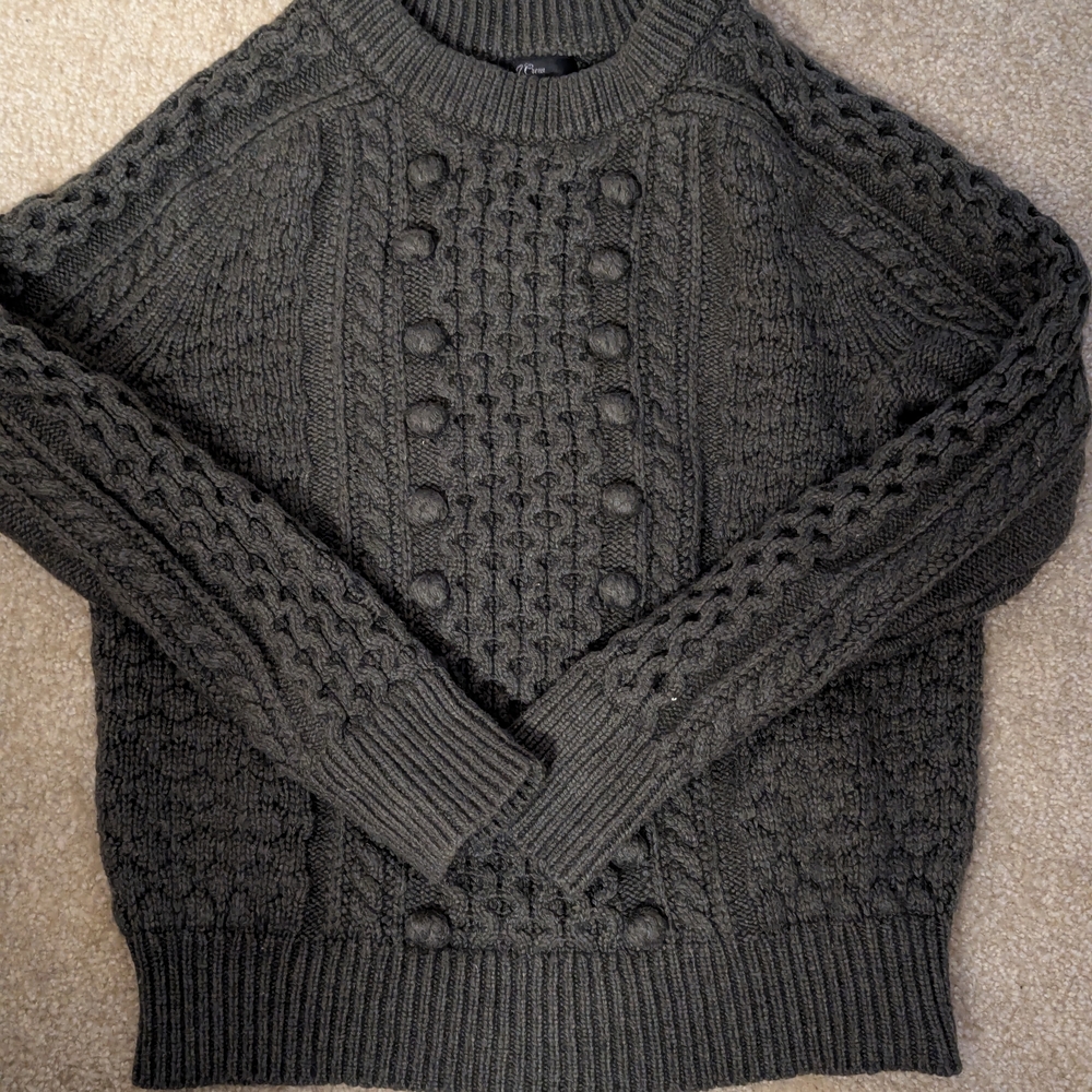 Women's JCrew Cable Knit Sweater - Xs